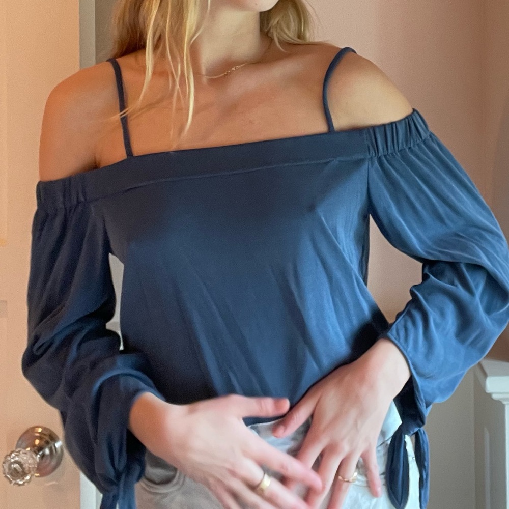 NORDSTROM Women’s Ella Moss Off the Shoulder Top in Blue